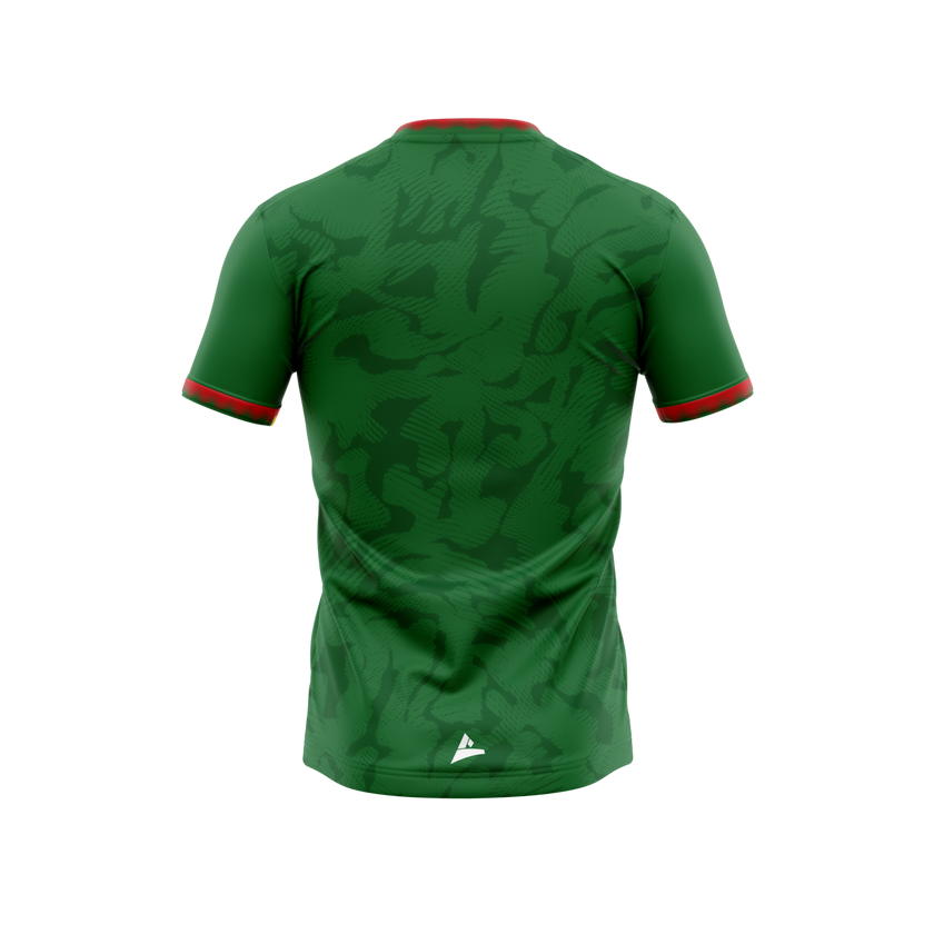 Kiltubrid GAA kid's green training jersey back
