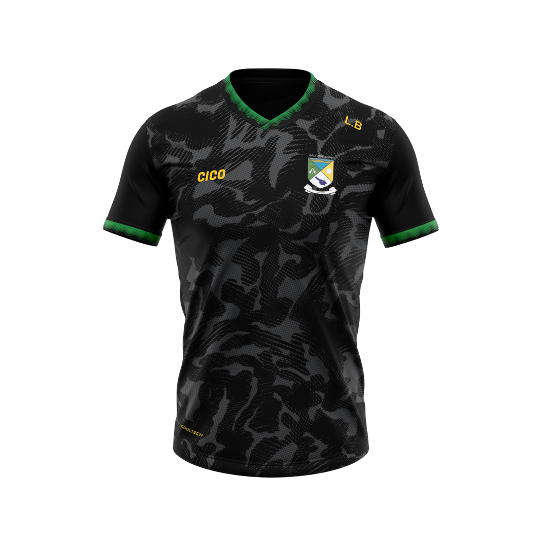 Ballymachugh GAA Kid's Training Jersey Black - front