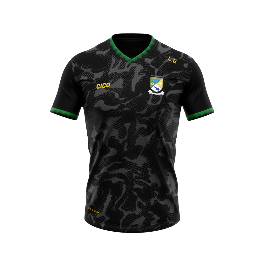 Ballymachugh GAA Kid's Training Jersey Black - front