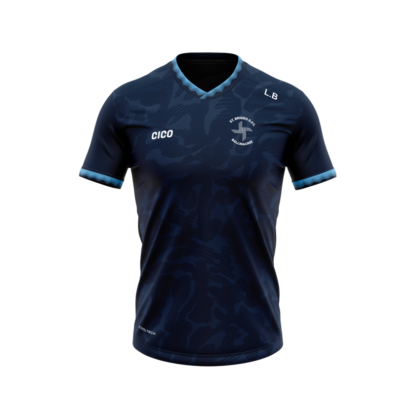 St Brigids GFC Unisex Navy Training Jersey - front