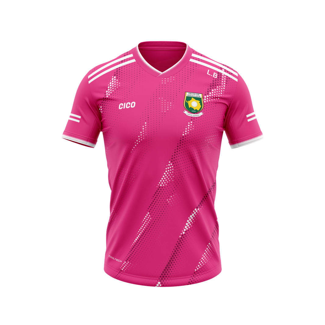 Drumreilly GAA Pink Training Jersey Front