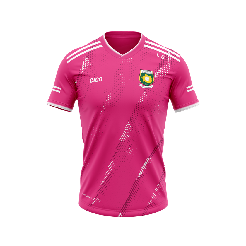 Drumreilly GAA Pink Training Jersey Front
