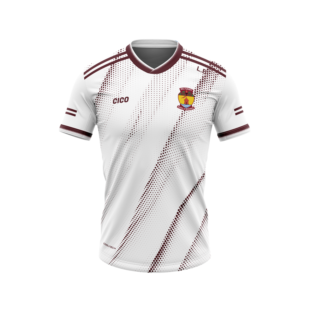 Belturbet Rory O'Moores GAA Unisex White Training Jersey front