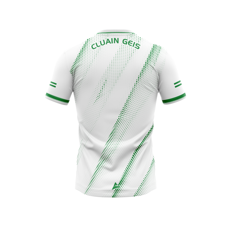 Clonguish GAA Kid's White Training Jersey back