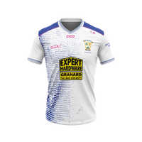 St Mary's LGFA Granard white training jersey with royal blue design and club crest - ladies Gaelic football clothing by Cico Sports