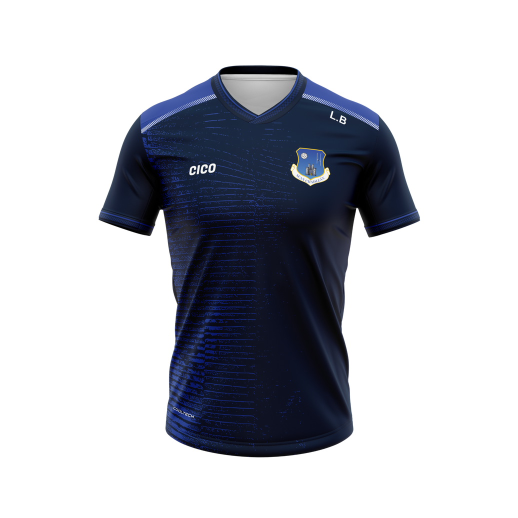 Oldcastle GAA & LGFA women's navy training jersey - front