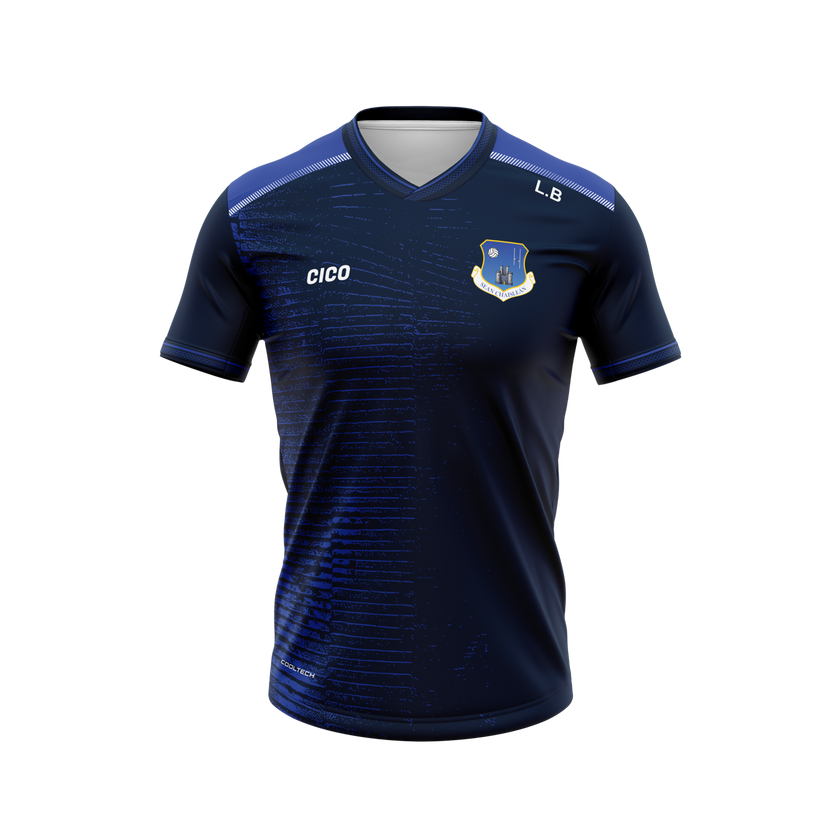 Oldcastle GAA & LGFA women's navy training jersey - front