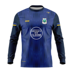 Cloone GAA royal blue and navy long sleeve sub crewneck with Cloone crest and Creegan's Bar sponsor - GAA clothing by Cico Sports