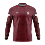 Kenagh St. Dominic's GAA kid's maroon long sleeve sub crewneck with club crest