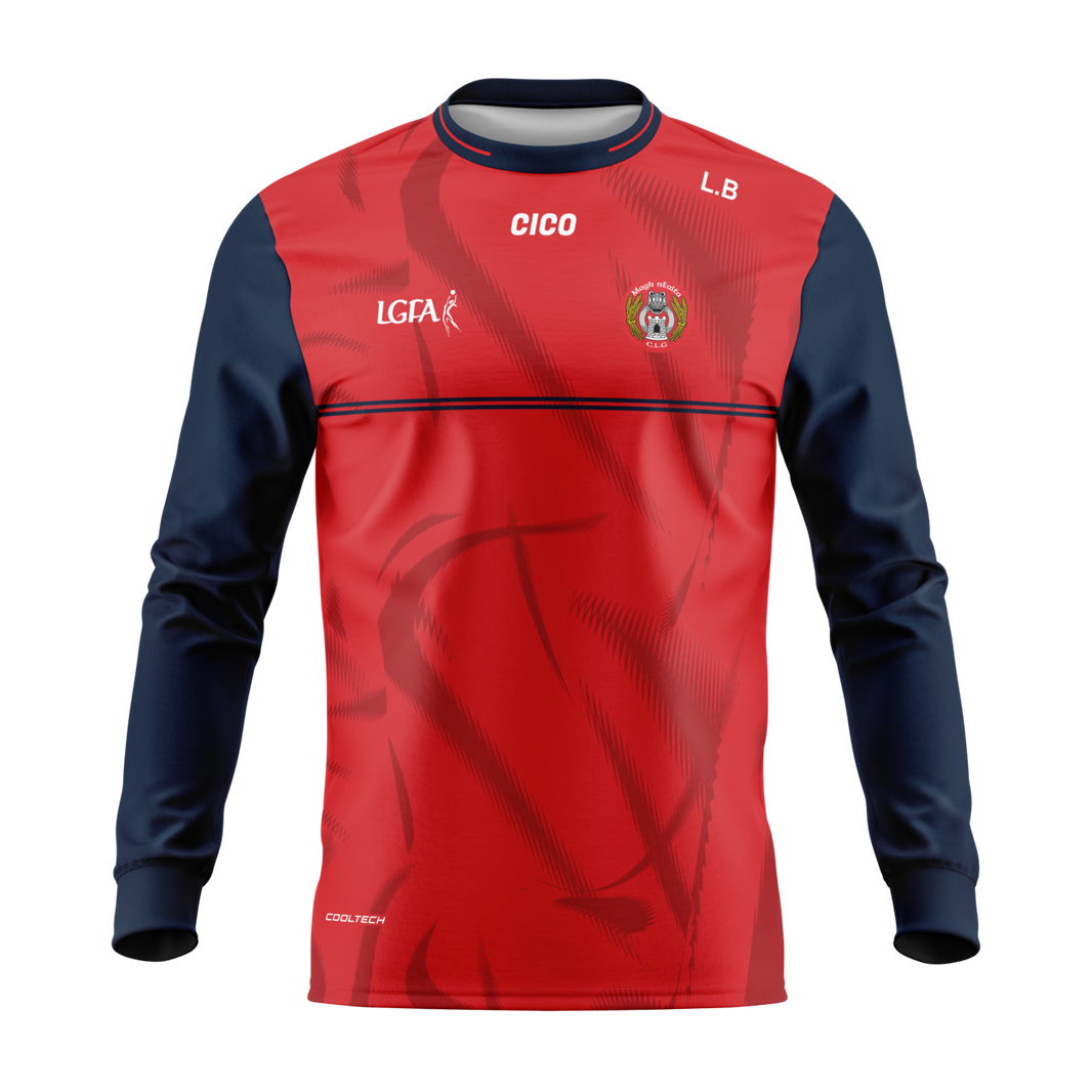 Moynalty LGFA Sub Crew long sleeve top with LGFA logo and club crest - Moynalty GAA & LGFA club shop