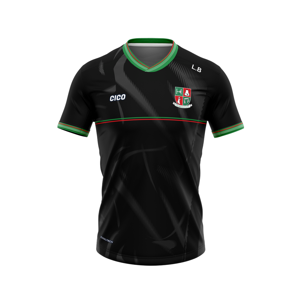 Colmcille GFC Unisex Black Jersey front