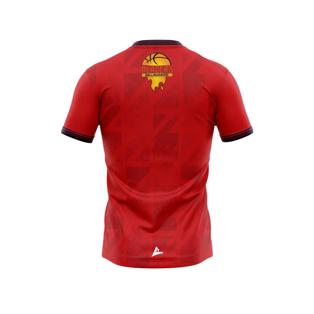Ballinamore Blazers Unisex Red Jersey back