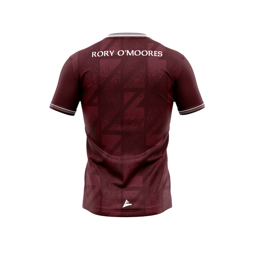 Belturbet Rory O'Moores GAA Unisex Maroon Training Jersey back