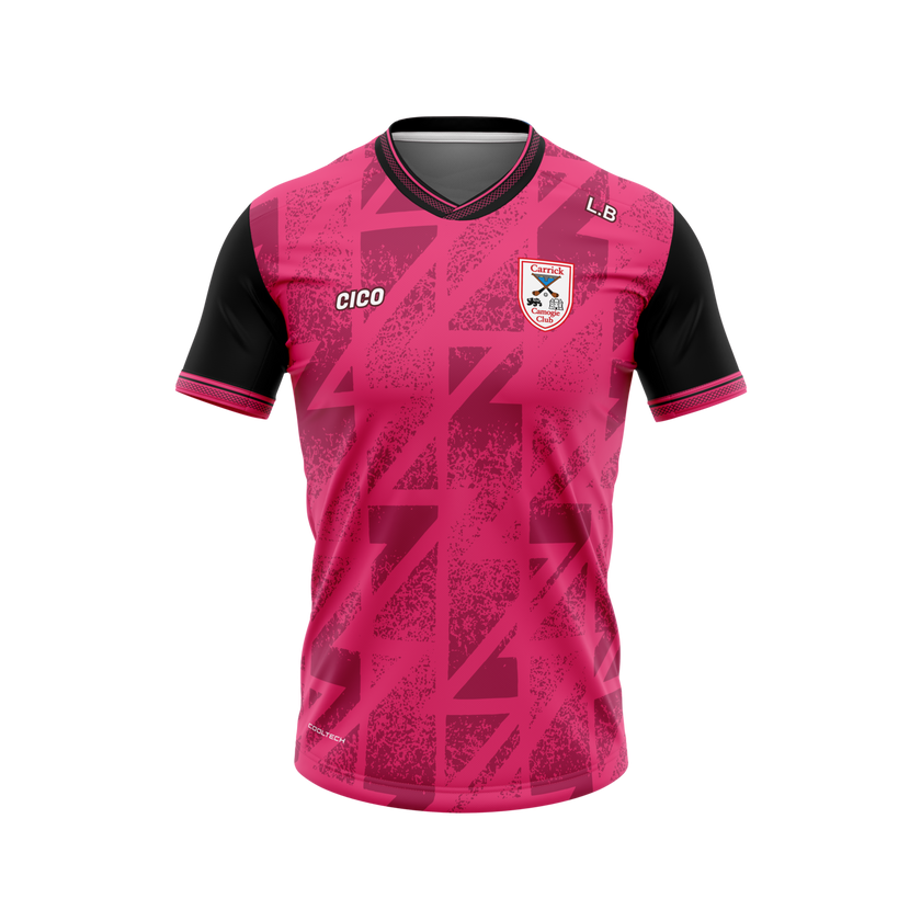 Carrick Camogie Club Unisex Pink Training Jersey