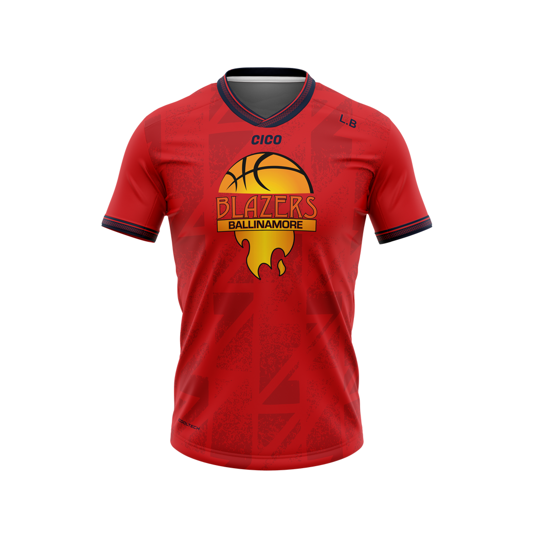 Ballinamore Blazers Unisex Red Jersey front