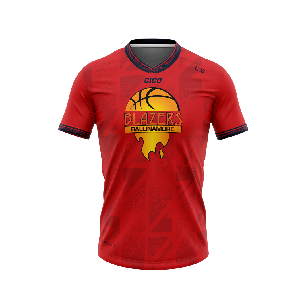 Ballinamore Blazers Unisex Red Jersey front