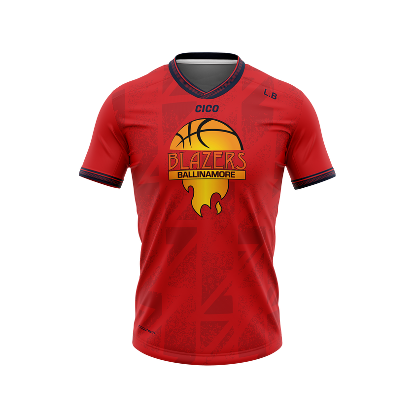 Ballinamore Blazers Unisex Red Jersey front