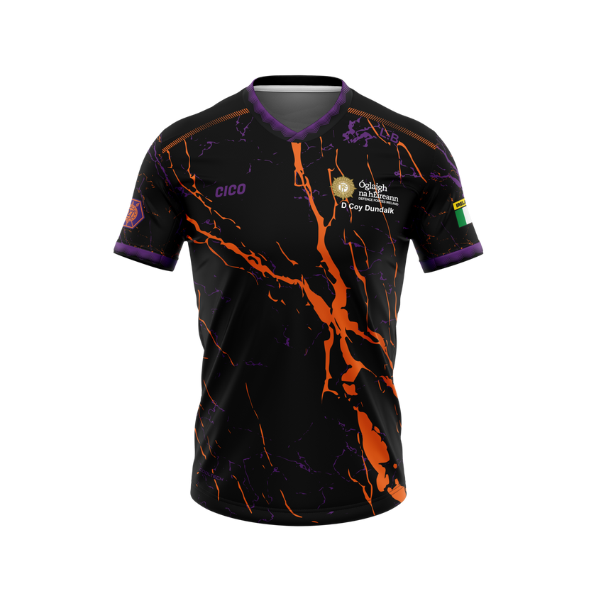 Irish Army Reserve - 27th Inf Bn D Coy Dundalk Black Training Jersey