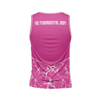 The Fundamental Body Gym Unisex Pink Sleeveless Jersey