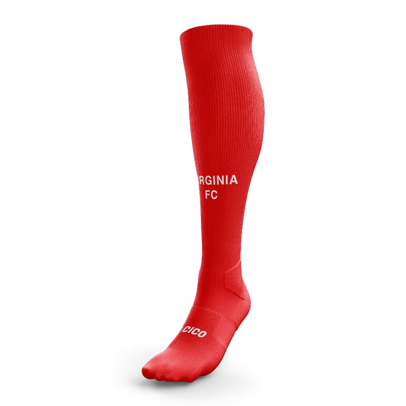 Virginia FC Long Socks - Red