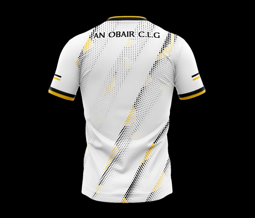 Nobber GAA & LGFA white training jersey - back