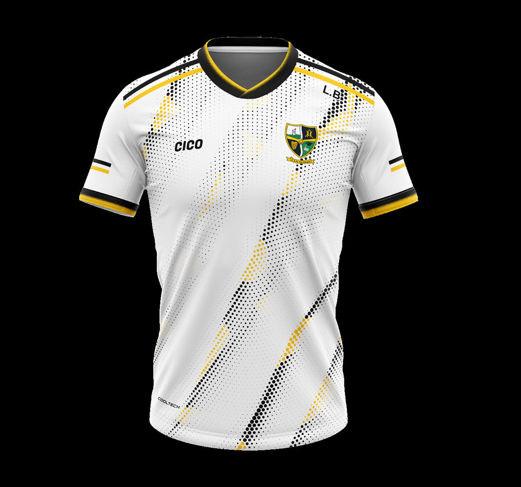 Nobber GAA & LGFA white training jersey - front