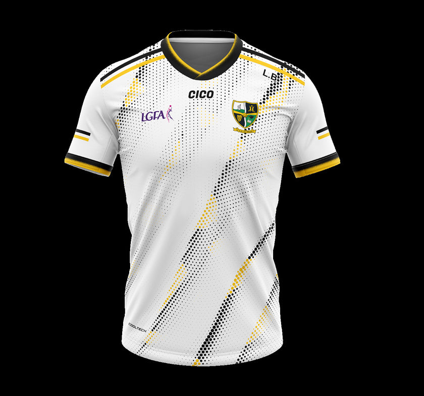 Nobber GAA & LGFA white training jersey - LGFA front