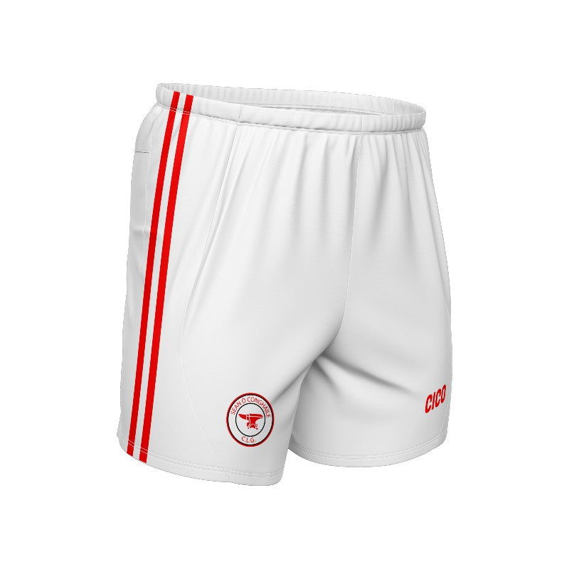 Sean Connolly's GAA and LGFA Adult White Gaelic Shorts