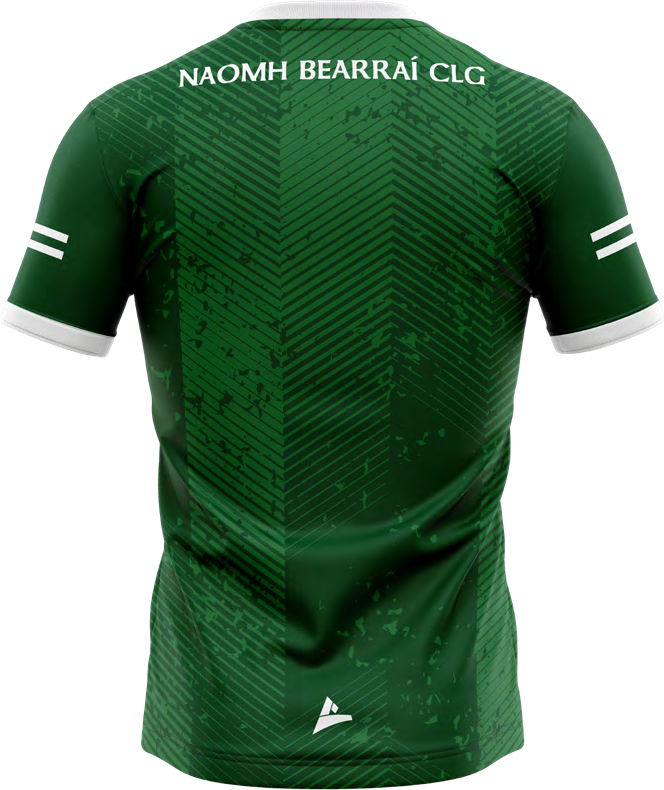 St Barrys GAA green replica jersey back – Gaelic football club jersey