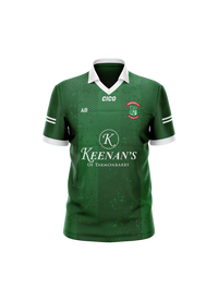St Barrys GAA green replica jersey front – Gaelic football club jersey