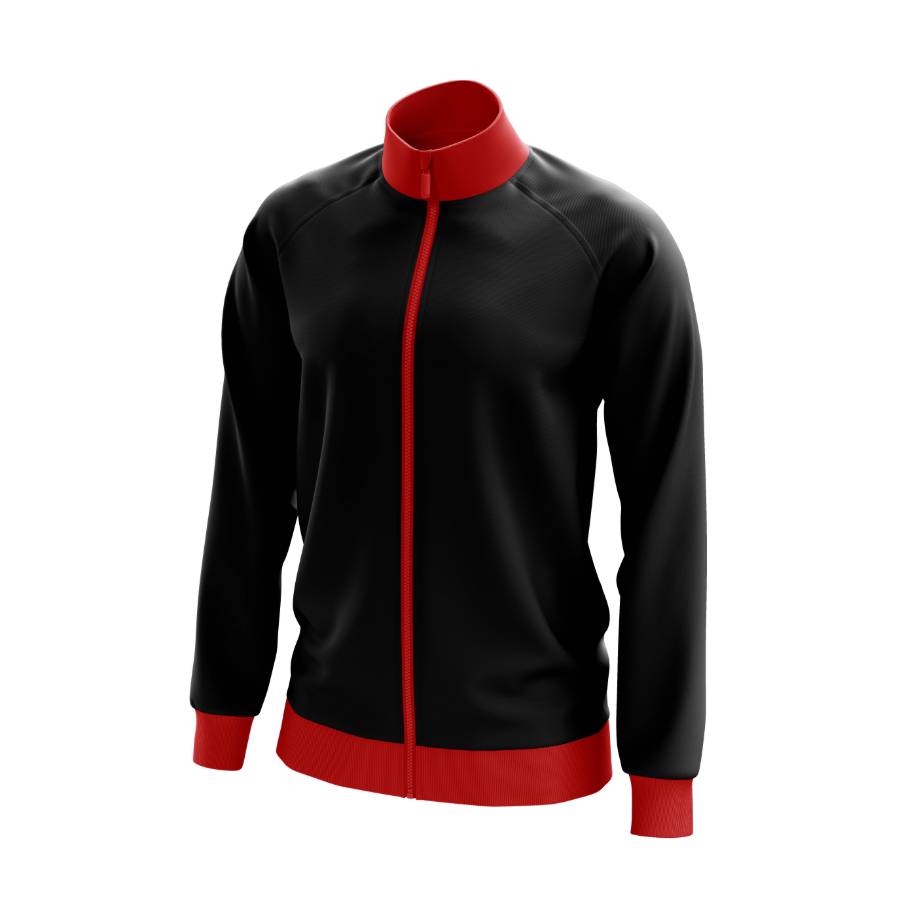 Full Zip Jacket | Black & Red