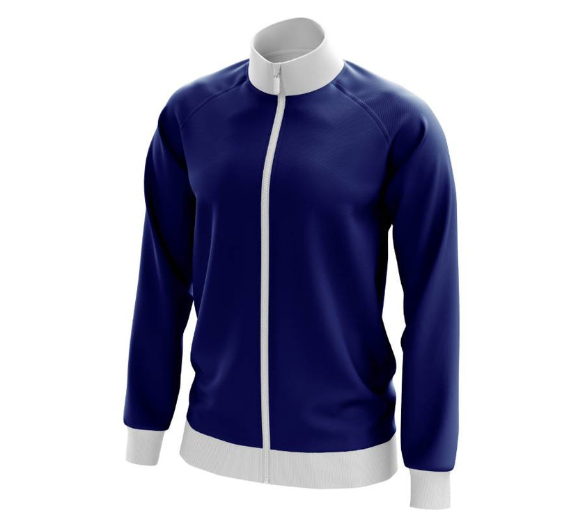 Full Zip Jacket | Blue & White