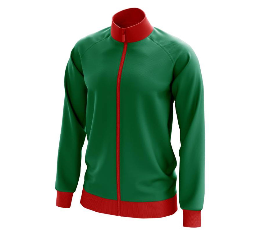 Full Zip Jacket | Green & Red