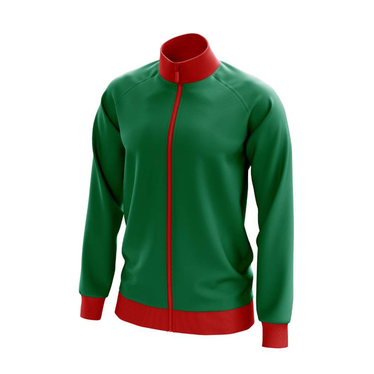 Full Zip Jacket | Green & Red
