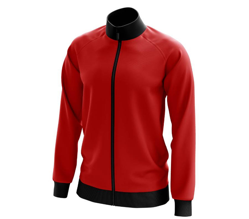 Full Zip Jacket | Red & Black
