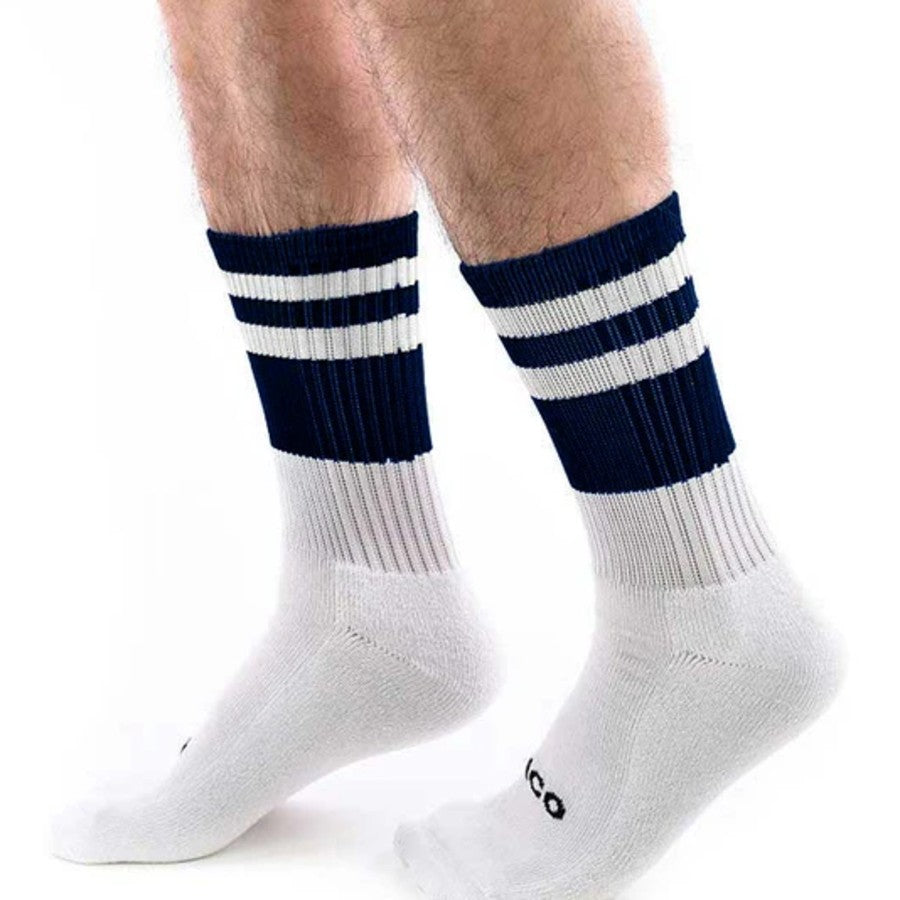 Cico Premium Crew Socks | Navy & White