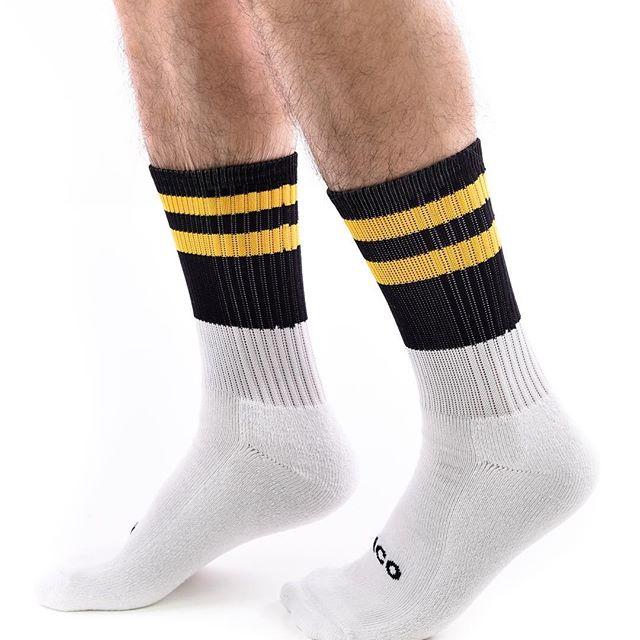 Cico Premium Crew Socks | Black & Yellow