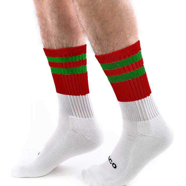 Cico Premium Crew Socks | Red and Green