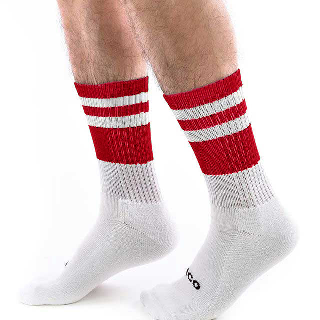 Cico Premium Crew Socks | Red & White
