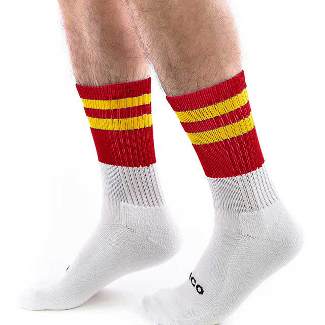 Cico Premium Crew Socks | Red & Yellow